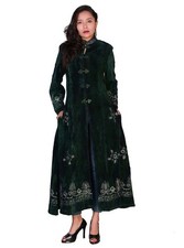 Jacket Long Velvet Green ML