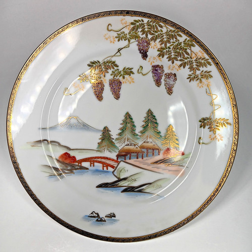 Antique haysai kutani dinner - antique,