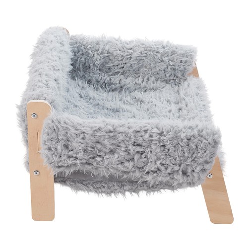 Large cat bed sturdy wooden - large,