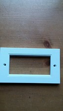 Double gang Modular Faceplate 146 x 86mm. White