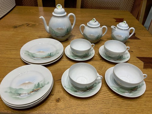Antique kutani japanese tea - japanese,