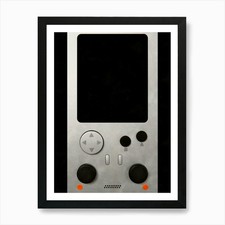 Gameboy Old Gamers Art Print