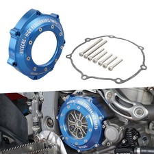 Transparent Clutch Cover Guard + Gasket For Yamaha YFZ450R / RSE 2009-2023 Blue