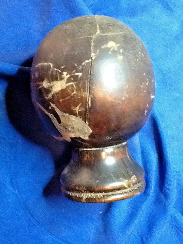 Antique cannon ball - antique, finial