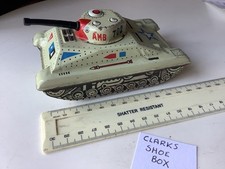 tinplate, clockwork, tank, italian made