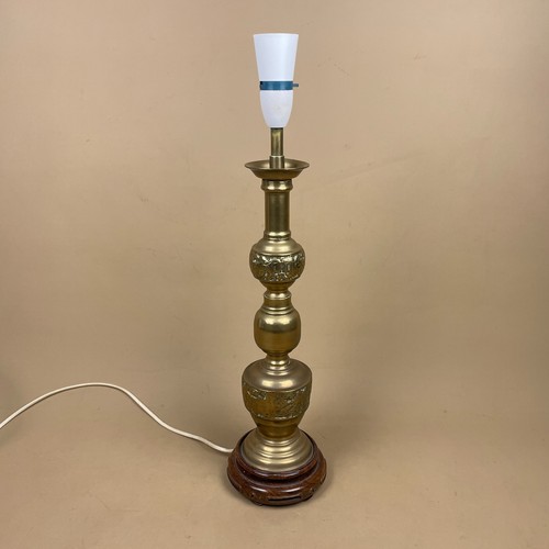 Oriental brass gold lamp - brass,