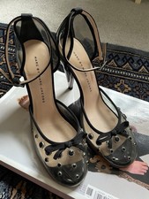 Marc by Marc Jacobs Clear Studded Rhinestone Closed Toe Heels Size 4 EU 37