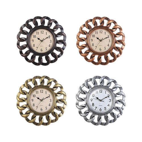 Retro style wall clock - wall,