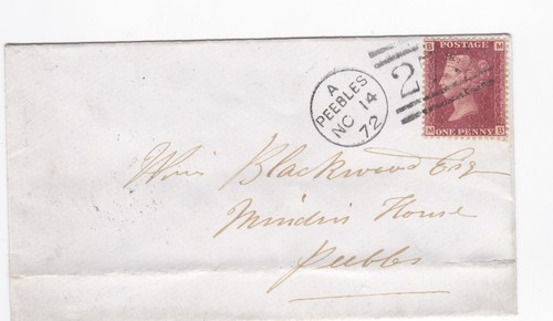 1872 penny red stamp - 1872,