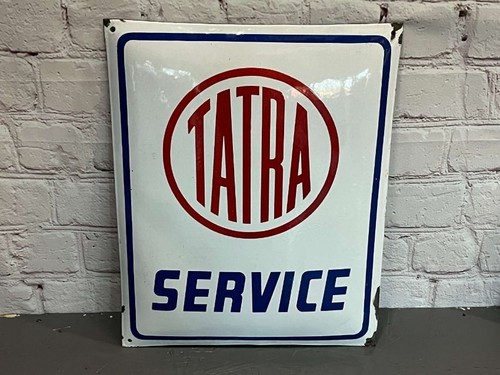 Tatra service enamel garage - enamel,