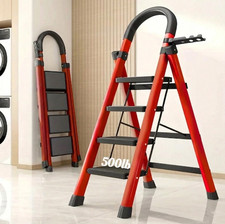4 Step Folding Ladder 500 lb