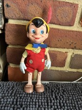 9 Inch Vintage Walt Disney Pinocchio Figure Toy With Original Tag 1968 Hong Kong