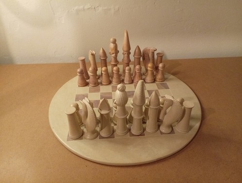 Large soapstone chess - large,