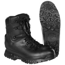 MFH BW German Mountain Boots 2005 Mod Black Leather Mens Military Cadet Army UK9