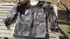 TUCKER Vintage Competition Shooting leather Jacket Size L large Right Handed