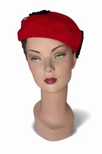 Vintage 1950s Eva Mae Red &