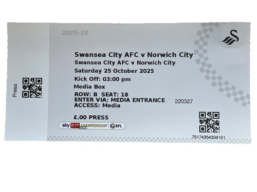 2025 swansea city v - 2025/26,