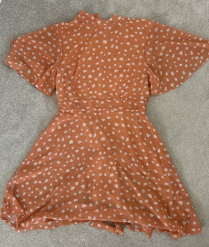 Pink pattern mini dress size - pink,