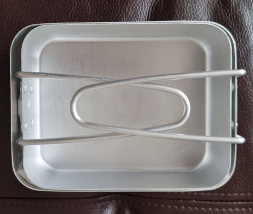 Aluminium nesting mess tins - aluminium,