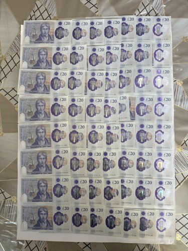 Complete set aa01 to - aa£20,