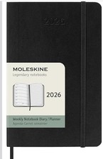 Moleskine Weekly Planner 2026. 12 M Agenda Notebook Diary Hardcover Pocket