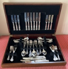 Vintage silver plated canteen - vintage,