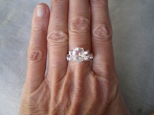 Intinga Petalite ring, size P/Q, 2.75 carats, 4.13 grams of 925 Sterling Silver