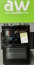 Zanussi ZCK66350BA Freestanding Dual Fuel Cooker in Black-Free Local Delivery