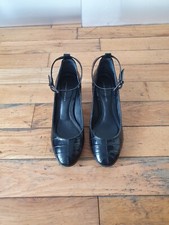 Ladies Women Black Leather Buckled Kurt Geiger Shoes UK(6)EU(39)US(7)  VL-1178B