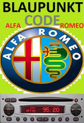 Alfa romeo radio code unlock - alfa,