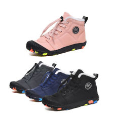 Boys Girls Walking Hiking Ankle Boots Kids Winter Casual Trainers School Shoes