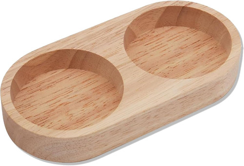 Wooden salt and pepper tray - wooden,