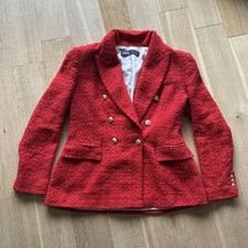 Zara Red Textured Weave Double