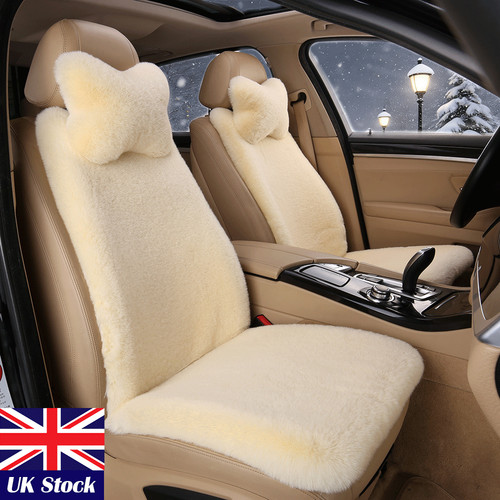 Winter faux sheepskin - fur, car