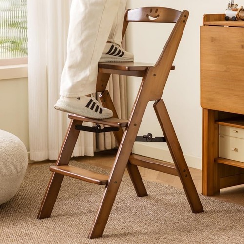 Folding step ladder chair - folding,