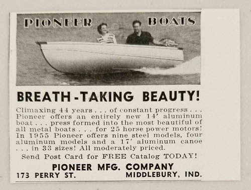 1955 print pioneer 14 - 1955, ad