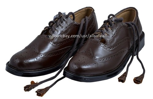 Ghillie brogues brown leather - brogues,