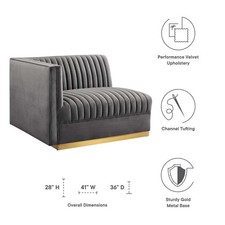 Maklaine Contemporary Velvet