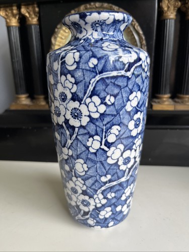 Vintage blue white - blue, prunus