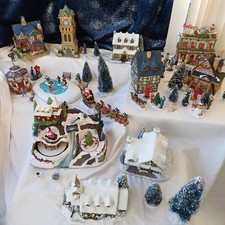 Huge Christmas Village Scene