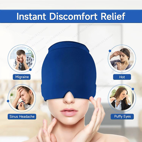 Migraine relief cap - ice, head