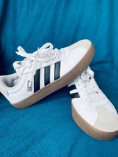 Adidas White Gum Sole Trainers