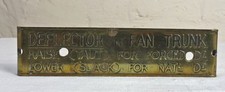 VINTAGE BRASS AIRCRAFT