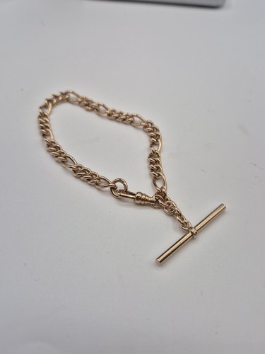 9ct gold figaro style bar - figaro,
