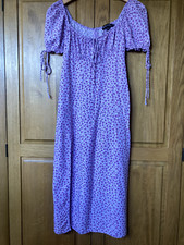 Motel pretty floral long calf length summer dress XS