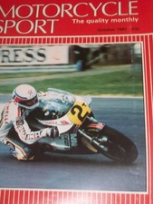 Motorcycle Sport 10/81 Great Pre-65 Trials Bikes-Royal Enfield,Suzuki GSX250 etc