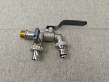 BÃ¤chlein Universal Double Outlet Tap for The Garden [Anthracite] incl. 2 Hose