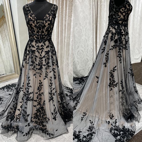 Gothic black wedding dresses - gothic,