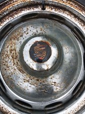  USED ORIGINAL MANGELS COPY PORSCHE 356A 356B 5.5JX15 STEEL WHEEL ONLY