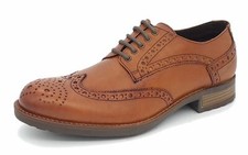 Leather Brogue Lace Up Mens